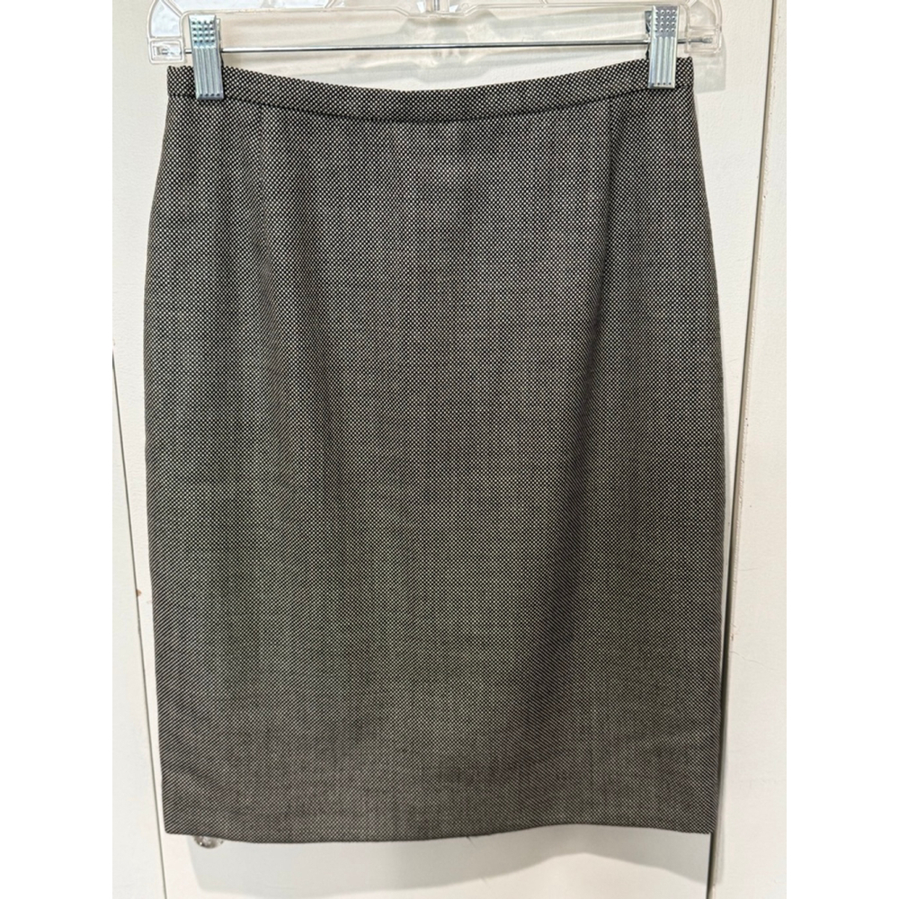 Women's Philippe Adec Black & White micro dot print Pencil Skirt Size 4